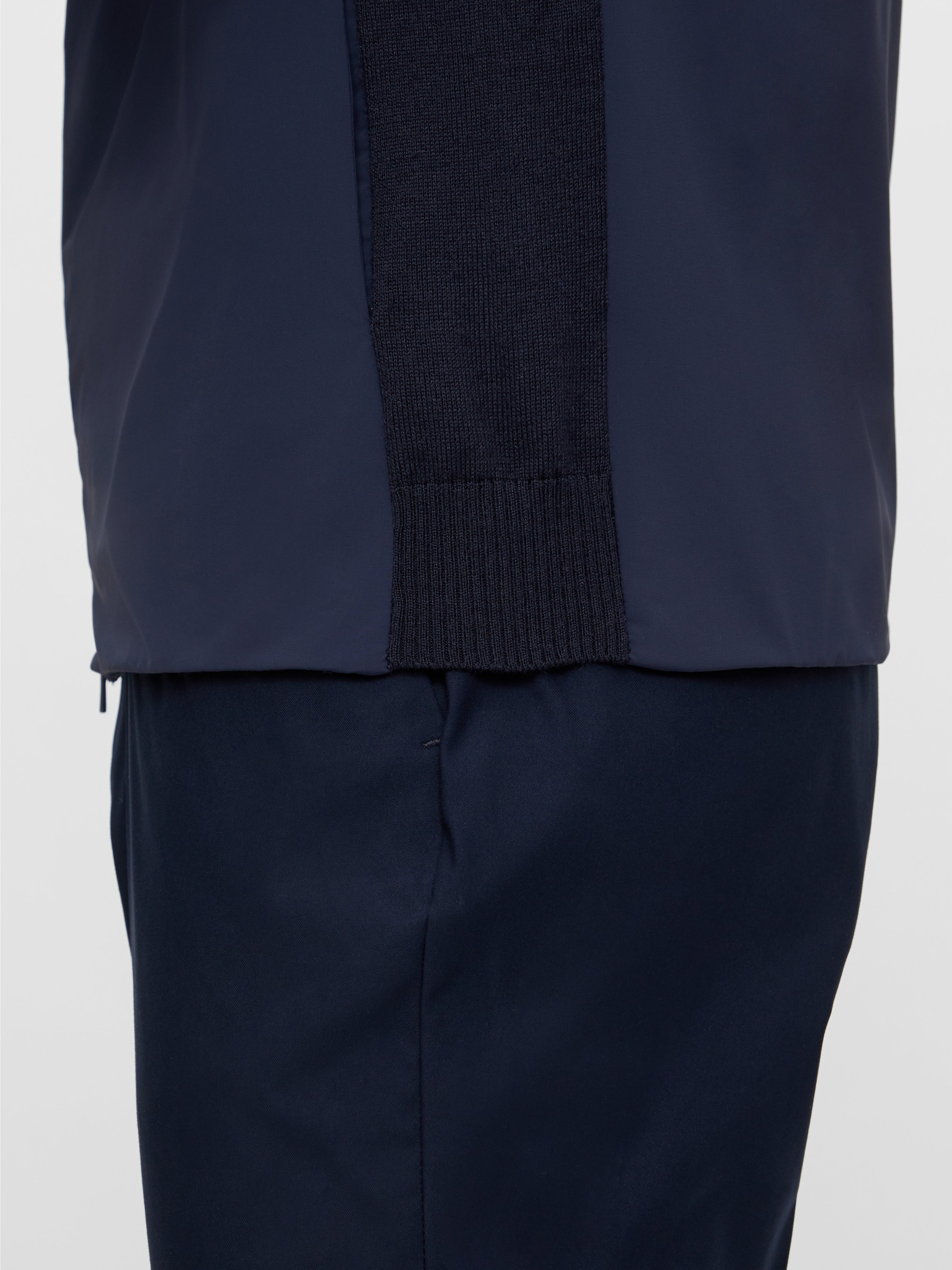 'Knit Hybrid' Collarless Golf Jacket - MEN / AW20
